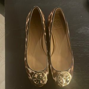 Brand new Tory Burch, leopard shoes, size 5 1/2.